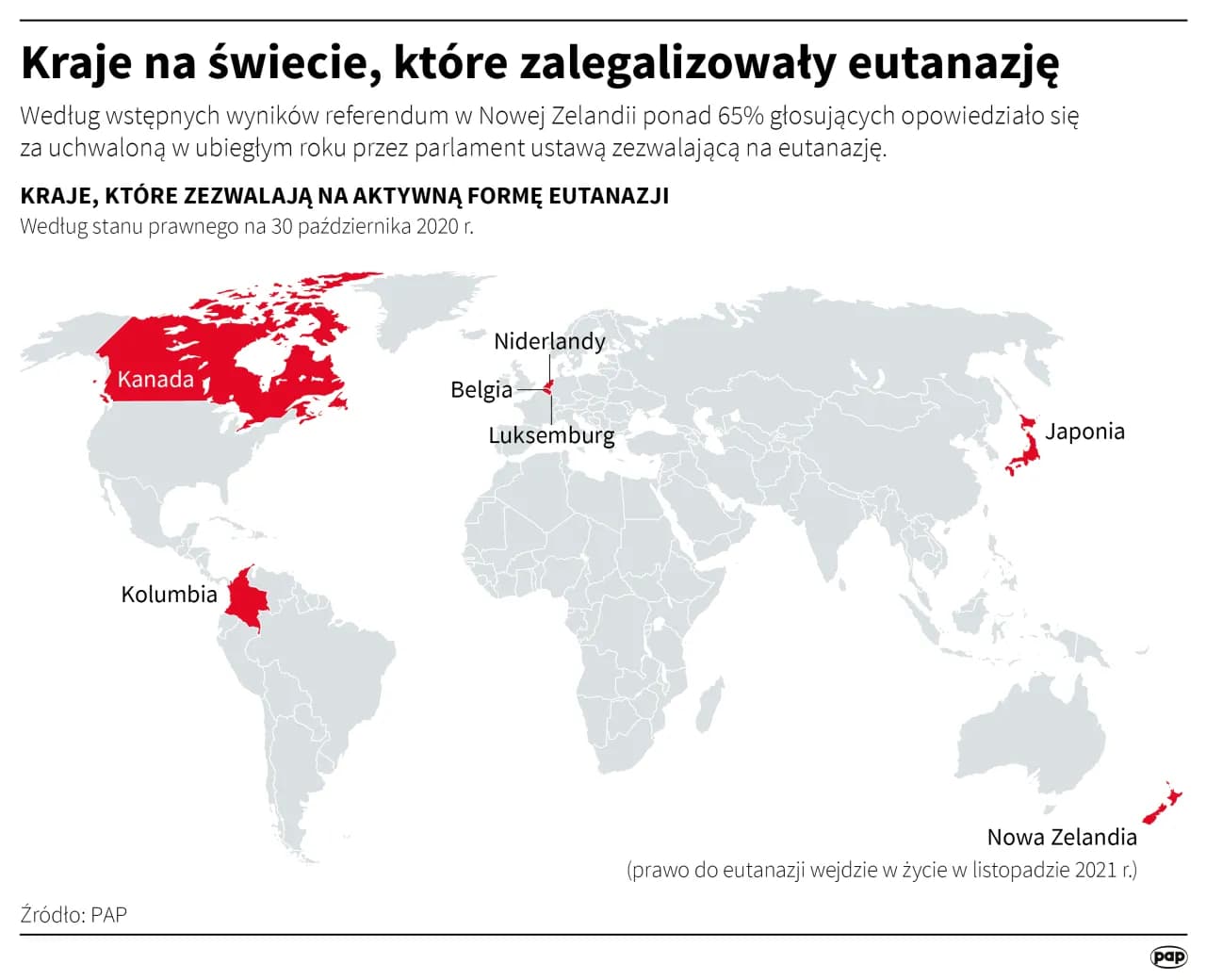 Eutanazja w jakich krajach jest legalna? Lista i warunki w 2023 roku